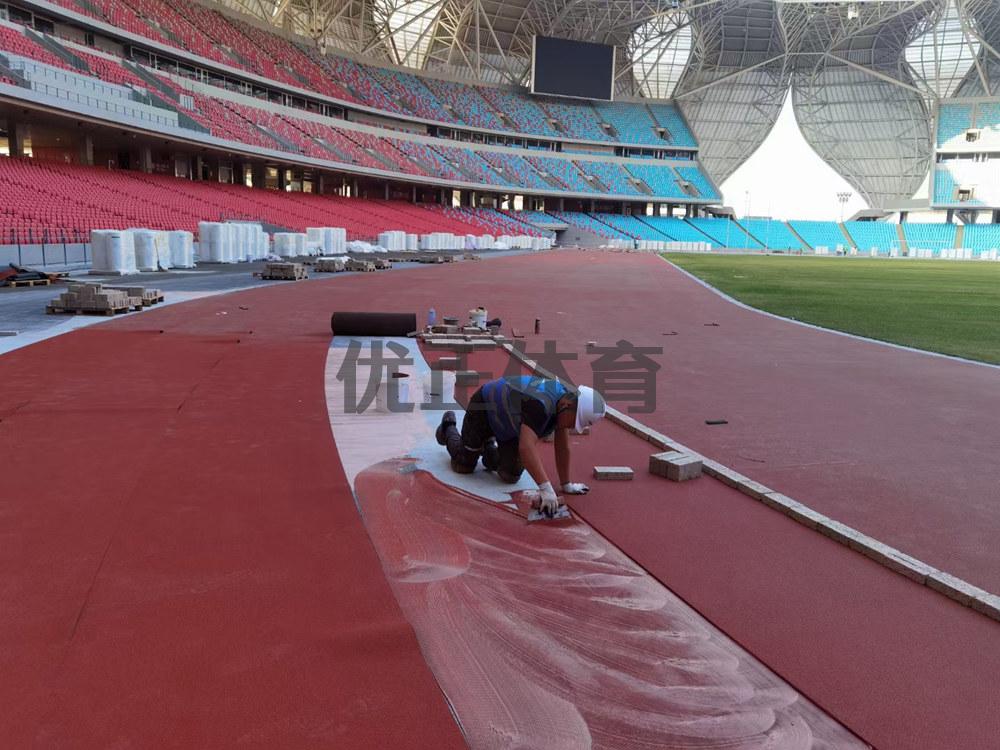 康马预制型橡胶跑道每平方米的价格